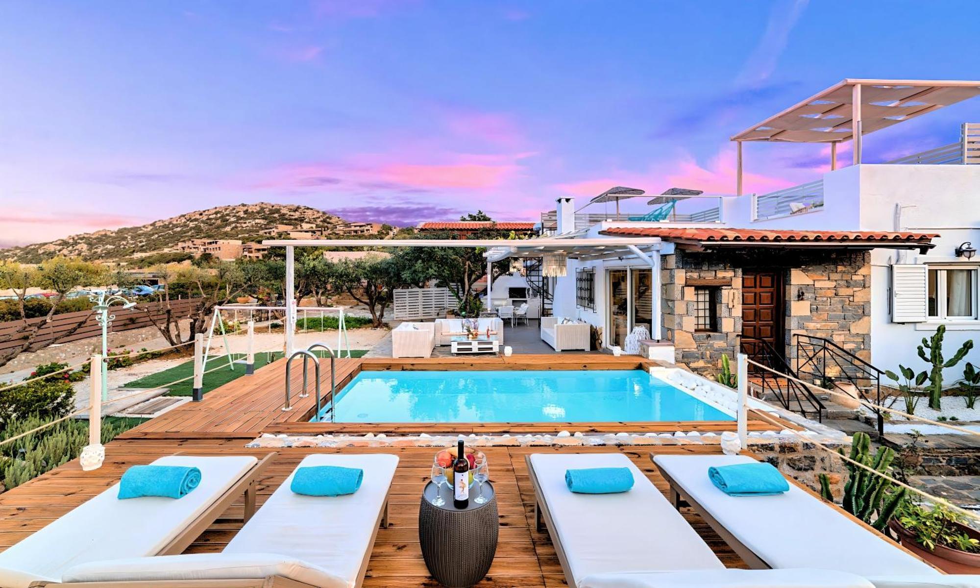 Cretan Lodge Heated Pool Agios Nikolaos  Luaran gambar